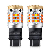 Load image into Gallery viewer, LASFIT 3157 LED Bulb Switchback 3057 4157 White Amber CANBUS Anti Hyper Flash LED Automotive Front Turn Signal Light Bulb Plug and Play Only for Standard Socket (Pack of 2)