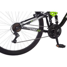 Load image into Gallery viewer, Mongoose 27.5" R4054WMC Ledge 2.1 Men's Bike for a Path, Trail & Mountains,Black, Aluminum Full Suspension Frame, Twist Shifters Through 21 Speeds