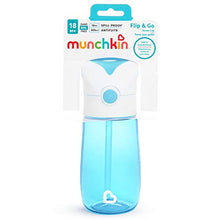 Load image into Gallery viewer, Munchkin Flip and Go Tritan Straw Cup, 12 Ounce, Blue