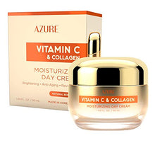 Load image into Gallery viewer, AZURE Vitamin C & Collagen Moisturizing Day Cream - Brightening & Revitalizing | Reduces Fine Lines & Wrinkles | Diminishes Signs of Aging | Made in Korea - 50mL
