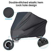 Load image into Gallery viewer, Puroma Bike Cover Outdoor Waterproof Bicycle Covers Rain Sun UV Dust Wind Proof with Lock Hole for Mountain Road Electric Bike, XXL (Basic Black)