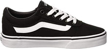Load image into Gallery viewer, Vans Women's Low-Top Trainers Sneaker, Black Canvas Black White 187, 11