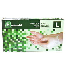 Load image into Gallery viewer, Emerald Shannon Powder Free Vinyl Gloves 100 Gloves (Larger #VN9708)