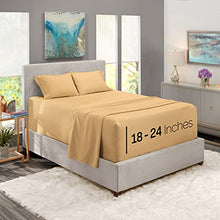 Load image into Gallery viewer, Nestl Full XL Sheets Set - 4 Piece Bed Sheets for Full XL Size Bed, Double Brushed Full XL Size Sheets, Hotel Luxury Taupe Sheets, Extra Soft Bedding Sheets & Pillowcases