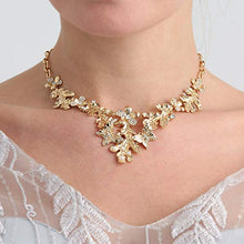 Load image into Gallery viewer, Gold Statement Butterfly Necklace for women,Elegant Love Story Necklace Gift for Women