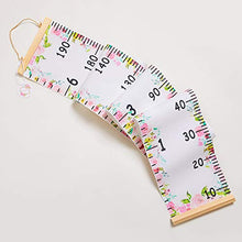 Load image into Gallery viewer, QtGirl Kids Growth Chart, Height Chart for Child Height Measurement Wall Hanging Rulers Room Decoration for Girls, Boys, Toddlers(Flower)