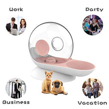 Load image into Gallery viewer, LeYoMiao Cat Dog Water Bowl Dispenser, Upgraded Automatic Pet Feeder with Non-Rust Spring, Stylish Cat Fountain Water Bowl Gravity Waterer for Cats Dogs 2.8L (Pink)
