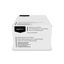 Load image into Gallery viewer, Amazon Basics Multipurpose Copy Printer Paper, 8.5 x 11 Inch 20Lb Paper - 8 Ream Case (4,000 Sheets), 92 GE Bright White