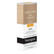 Load image into Gallery viewer, Neutrogena Visibly Even Daily Facial Moisturizer With Broad Spectrum SPF 30 Sunscreen, Face Lotion with Soy for Skin Discoloration, Dark Spots & Even Skin Tone, Hypoallergenic, 1.7 fl. Oz