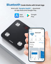 Load image into Gallery viewer, RENPHO Smart Bathroom Scale, Bluetooth Body Fat Monitor Weight Scale, Fit Tracker Digital BMI Key Composition Analyzer for Weight, Fat, Muscle Mass, 396lbs