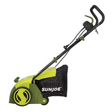 Load image into Gallery viewer, Sun Joe AJ801E 12-Amp 13-Inch Electric Dethatcher and Scarifier w/Removeable 8-Gallon Collection Bag, 5-Position Height Adjustment, Airboost Technology Increases Lawn Health, 13 inch, Green