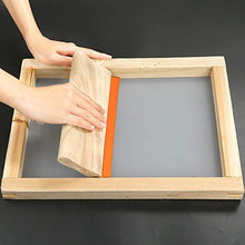 Load image into Gallery viewer, Caydo 3 Pieces 3 Sizes Screen Printing Squeegee, 75 Durometer Wooden Ink Scraper for Screen Printing Fabric, 5.9 Inch, 9.4 Inch and 13.7 Inch