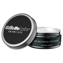 Load image into Gallery viewer, Gillette Fast Absorbing Face Moisturizer for Men by GilletteLabs, Lightweight and Hydrating, Includes Vitamin B3 + Sea Kelp, 3.4 OZ