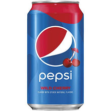Load image into Gallery viewer, Pepsi, Wild Cherry Cola, 12oz (pack of 12)