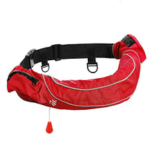 Load image into Gallery viewer, Eyson Inflatable Life Jacket Life Vest Life Ring Belt Pack Waist Bag Automatic (Red)