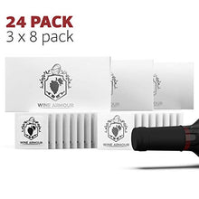 Load image into Gallery viewer, Wine Armour Wine Stoppers Set of 24 - Air Tight Seal Preserving Freshness - Food Grade Premium Latex – Practical and Funny Gag Gifts for Women and Men - Individually Packaged Black