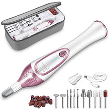 Load image into Gallery viewer, ISTON 36-piece Professional Manicure & Pedicure Kit, Cordless Nail Drill Machine, 20000RPM,11Pcs Bits, 4 Speed, Electric Nail File Set, Nails Care Kits, Manicure Pedicure Tools, Storage Case
