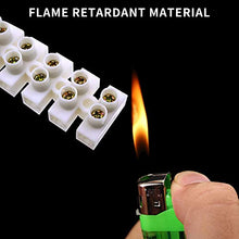 Load image into Gallery viewer, DGQ 10 PCS Terminal Block White Dual Row 12 Position Screw Terminal Connector Electric Barrier Block 10 Amp 380V Terminal Strip