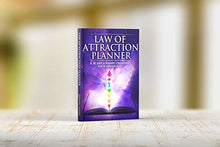 Load image into Gallery viewer, Law of Attraction Daily Planner - Deluxe Day Calendar and Gratitude Journal to Increase Productivity, Happiness & Time Management - Non Dated, A5 Purple Hardcover + Bonus Stickers