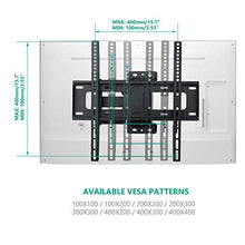 Load image into Gallery viewer, WALI TV Wall Mount Bracket Full Motion Articulating Extend Arm for Most 23-55 inches LED, LCD, OLED Flat Screen TVs up to 99lbs VESA 400x400mm with Tilting for Display (FTM-1), Black