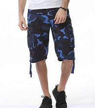 Load image into Gallery viewer, EAEAO Mens Cargo Shorts Relaxed Fit Multi-Pocket Outdoor Cargo Shorts