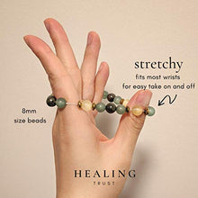 Load image into Gallery viewer, HEALING TRUST Citrine Crystal Bracelet with Aventurine Pyrite Hematite for Maximum Lucky Money Wealth, Prosperity, Goals Manifestation, Good Luck Feng Shui Wealth Bracelet. Authentic Gemstones Citrine Crystal Stone, Pyrite Crystal, Aventurine Crystal, Hem