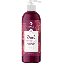 Load image into Gallery viewer, 2 Massage Oils for Massage Therapy - Maple Holistics Massage Oil Kit with Aromatherapy Lavender Massage Oil Plus Flirty Berry Massage Oil for Sensual Aromatherapy Made with Pure Essential Oils
