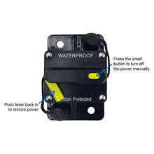 Load image into Gallery viewer, A.A 150 Amp Circuit Breaker DC 12V-48V with Manual Reset, Waterproof, Fuse Inverter for Auto, Car, Trailer, Truck, RV, Marine, Boat, Audio, Current Overload Protection (150A), Black