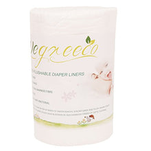 Load image into Gallery viewer, wegreeco 100% Bamboo Unscented Diaper Liners,Fragance Free and Chlorine Free - 100 Sheets Per Roll ( 1 Roll, Bamboo)
