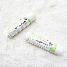 Load image into Gallery viewer, Nature's Herbal Nipple Balm, Calming Nursing Ointment, Breastfeeding Cream, Certified Organic. Easy Application, 2 x 0.5 oz Sticks. Silky & Calendula Infused.