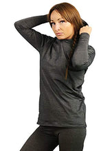 Load image into Gallery viewer, BlocWave Flexibloc EMF Protection Womens Hoodie. Emf protection clothing. EMF Blocker (Small) Dark Grey