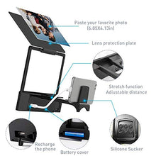 Load image into Gallery viewer, GLISTON 8'' 3D Phone Screen Enlarger with Bluetooth Speaker, Screen Magnifier for Cell Phone, HD Screen Amplifier for Smartphone, Folding Screen Magnifier for Movies, Videos, Gaming