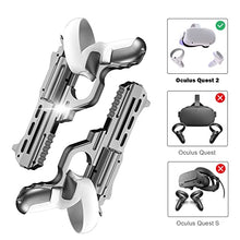 Load image into Gallery viewer, AIXOTO VR Game Gun for Oculus Quest 2, Touch Controller Pistol Case Grips Accessories Compatible with Oculus/Meta Quest 2, Enhanced FPS Gaming Experience for Virtual Shooting Games-Black