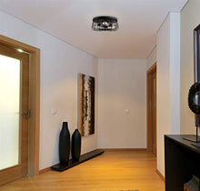 Load image into Gallery viewer, Kira Home Gage 15" Industrial 3-Light Cage Flush Mount Ceiling Light, Textured Black Finish