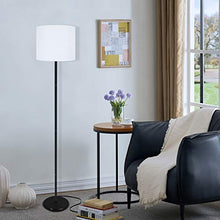 Load image into Gallery viewer, LED Floor Lamp Simple Design, Modern Floor Lamp with Shade, Tall Lamps for Living Room, Bedroom, Office and Study Room, Stand Up White Floor Lamp (Without Bulb)