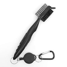 Load image into Gallery viewer, ecoeco Golf Club Brush Golf Brushes Brush Groove Cleaner Tool Set Retractable Metal Golf Clubs Cleaning Brush with Aluminum Carabiner for Golf Club Bag Accessories