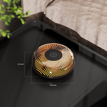 Load image into Gallery viewer, FTOYIN Night Light with Wireless Charge, Volcano Shape 15W Fast Wireless Charging Bedside Lamp Table Lamp for Gift Bedroom Nightstands Kids Room Living Room Office, Black