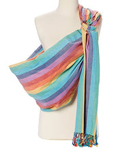 Load image into Gallery viewer, Hip Baby Wrap Ring Sling Baby Carrier for Infants and Toddlers (Summer Rainbow)
