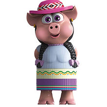 Load image into Gallery viewer, La Granja De Zenon Farm Toys Chancha Stuffed PVC Animal Plush Pig Toys 8" Interactive Musical Doll Gift for Toddlers