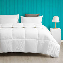 Load image into Gallery viewer, Cobnom Down Alternative Comforter Duvet Twin - Super-Soft 100% Cotton Quilted, Luxury Cloud Fluffy Breathable Recycled Microfiber Comforter Duvet, 280gsm Medium Marm for All Season, White