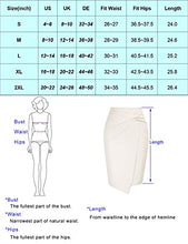 Load image into Gallery viewer, Kate Kasin Zipper Business Casual Leather Pencil Skirts for Women Side Wrap Knot Knee Length High Waist Elegant Skirts Brown M