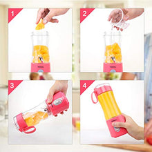 Load image into Gallery viewer, Portable Blender, Smoothie Blenders, Personal Size Blender USB Rechargeable Smoothies and Shakes Juicer Cup, 4000mAh Battery Strong Power Pink