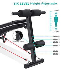 Load image into Gallery viewer, Sit Up Bench Workout Ab Exercise For Home Gym, MaxKare Multifunctional Bench Press Recline Adjustable