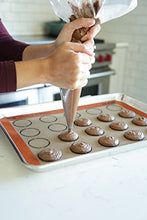 Load image into Gallery viewer, Silpat Perfect Macaron Non-Stick Silicone Baking Mat, 11-5/8" x 16-1/2", Orange