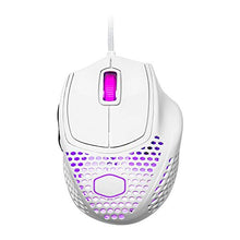 Load image into Gallery viewer, Cooler Master MM720 White Glossy Lightweight Gaming Mouse with Ultraweave Cable, 16000 DPI Optical Sensor, RGB and Unique Claw Grip Shape