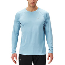 Load image into Gallery viewer, NAVISKIN Men's Sun Protection UPF 50+ UV Outdoor Long Sleeve Shirts Powder Blue Size M