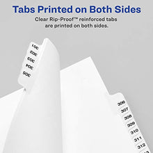 Load image into Gallery viewer, Avery Legal Dividers, Standard Collated Sets, 101-125 Tab Set (01334), White