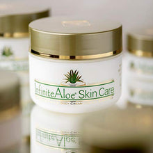 Load image into Gallery viewer, InfiniteAloe Face and Body Cream with Organic Aloe Vera Gel - Face Moisturizer for Women; Acne, Eczema, Psoriasis Relief Cream - Vitamin C, E, Alpha Lipoic Acid, MSM, Collagen - 8oz Jar