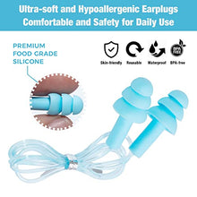 Load image into Gallery viewer, ANBOW Ear Plugs for Sleeping Noise Cancelling. Reusable Silicone Earplugs. Custom Fit - Noise Reduction for Sleeping, Concerts, Work & Swimming. Adjustable to Ear Size. 3 Pairs + Travel Pouch