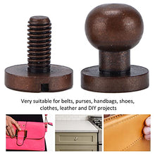 Load image into Gallery viewer, 20Pcs Round Head Rivets, Luggage Hardware Accessories Portable Good Toughness Round Head Stud Screws Nails for DIY Leather Crafts/Shoes/Bag//Clothe(10X8mm)